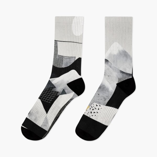 Item preview, Explore "Simplistic & Minimalistic Snowy Winter Alps" with Bauhaus Flair designed and sold by ArtificialGenes.