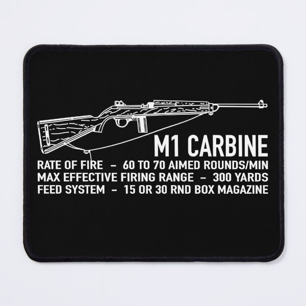 Item preview, M1 Carbine US Carbine, Caliber .30, M1, AKA M1 carbine WW2 Infographic designed and sold by MilitaryMart.