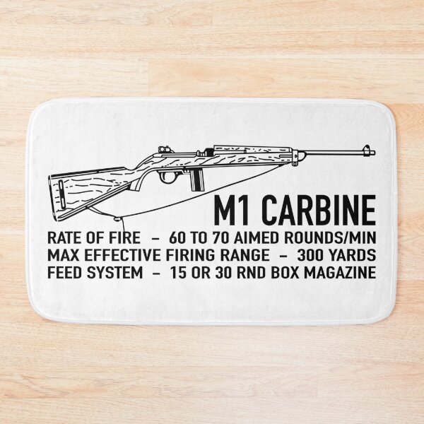 Item preview, M1 Carbine US Carbine, Caliber .30, M1, AKA M1 carbine WW2 Infographic designed and sold by MilitaryMart.