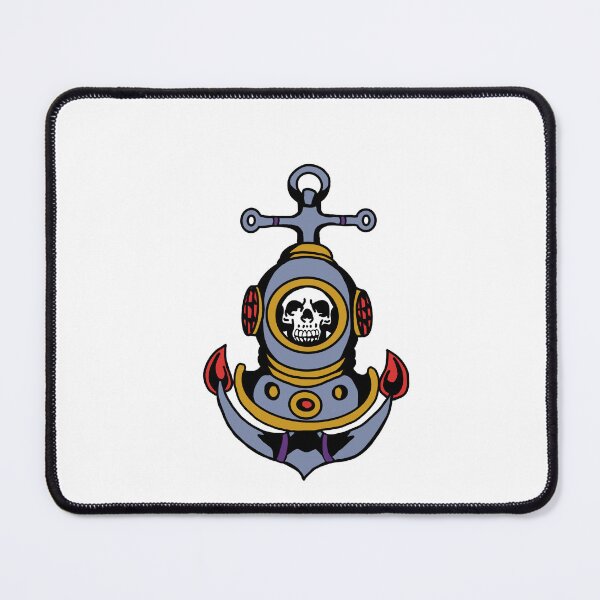 Item preview, nautical skull designed and sold by elliotstattoos.