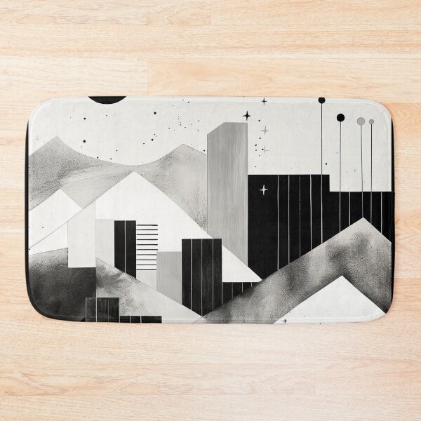 Artikelvorschau, Entdecken Sie "Simplistic & Minimalistic Snowy Winter Alps" mit Bauhaus-Flair entworfen und verkauft von ArtificialGenes.