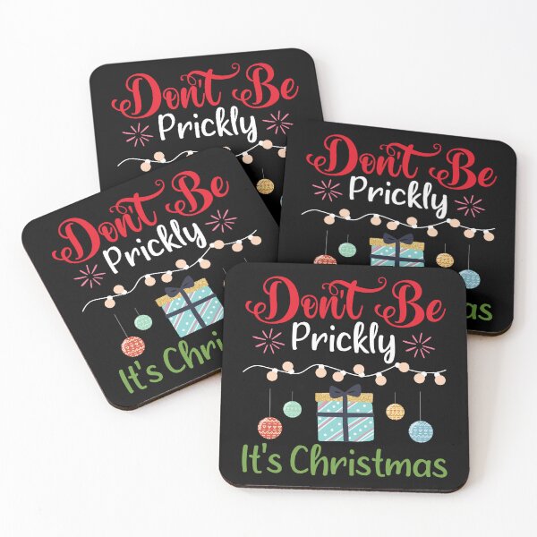 Item preview, Don't be prickly it's Christmas  designed and sold by pnkpopcorn.