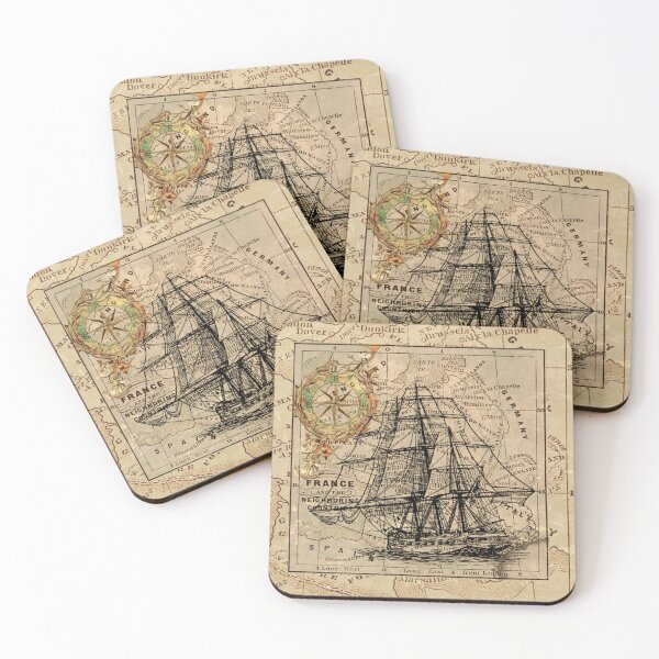 Item preview, Vintage Ship Map designed and sold by Peggy Stanley.