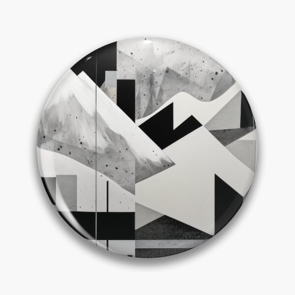 Artikelvorschau, Entdecken Sie "Simplistic & Minimalistic Snowy Winter Alps" mit Bauhaus-Flair entworfen und verkauft von ArtificialGenes.
