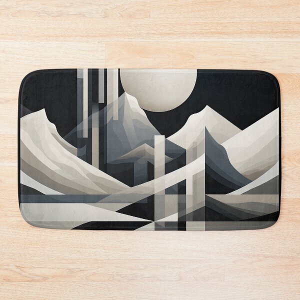 Artikelvorschau, Entdecken Sie "Simplistic & Minimalistic Snowy Winter Alps" mit Bauhaus-Flair entworfen und verkauft von ArtificialGenes.