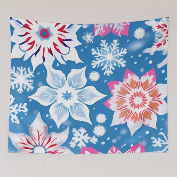 Item preview, Siberian snowflake flowers  designed and sold by Roxburylane.