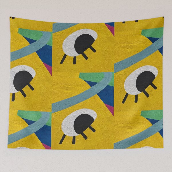 Item preview, Eye abstract funny cool colorful lines textures wall  designed and sold by Tropical Blood.