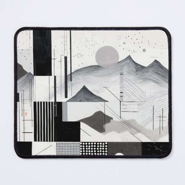 Item preview, Explore "Simplistic & Minimalistic Snowy Winter Alps" with Bauhaus Flair designed and sold by ArtificialGenes.