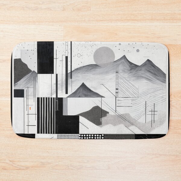 Artikelvorschau, Entdecken Sie "Simplistic & Minimalistic Snowy Winter Alps" mit Bauhaus-Flair entworfen und verkauft von ArtificialGenes.