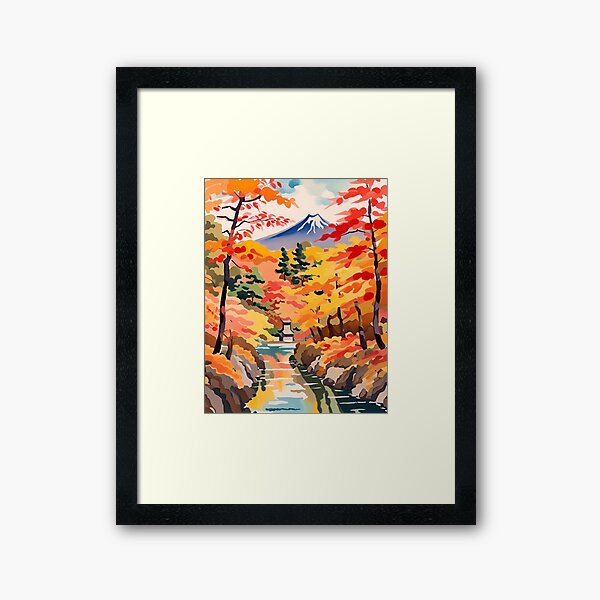 Aperçu de l'œuvre L'automne au Japon créée et vendue par Wiss2Arts.