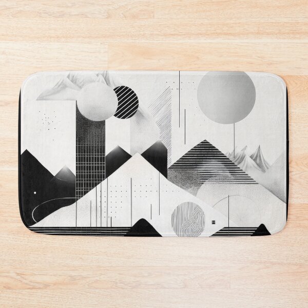 Artikelvorschau, Entdecken Sie "Simplistic & Minimalistic Snowy Winter Alps" mit Bauhaus-Flair entworfen und verkauft von ArtificialGenes.
