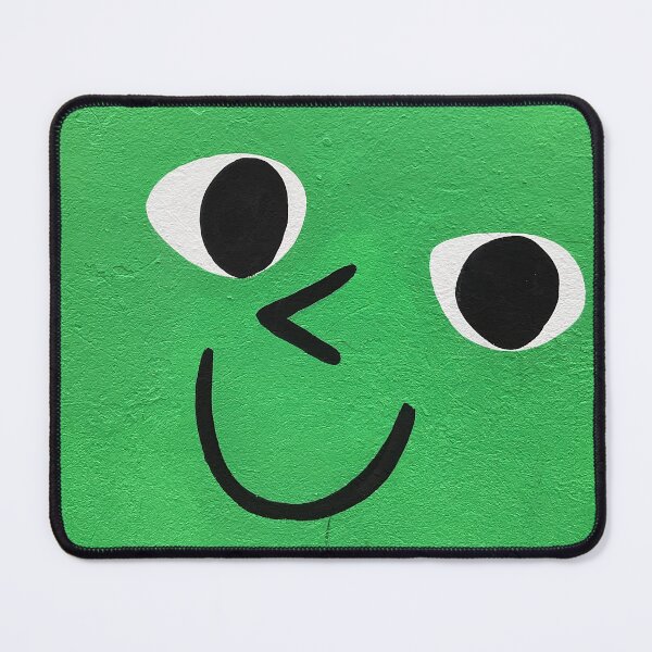 Item preview, Face funny cool texture green and pink art abstract face designed and sold by Tropical Blood.