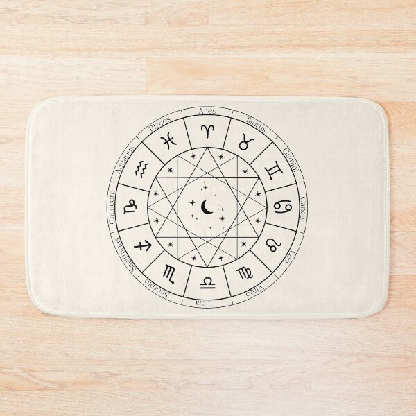 Item preview, Zodiac Signs Wheel Constellations Symbols and Moon designed and sold by dk-design85.