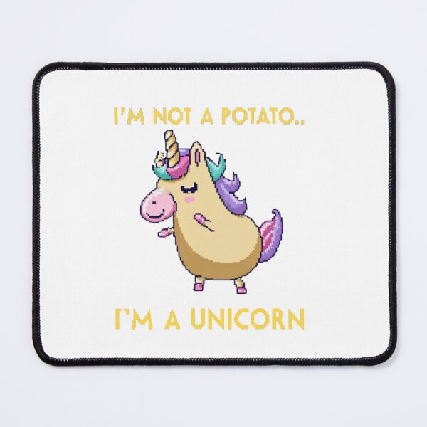 Item preview, I'm not an potato, I'm a unicorn - Pixel Style designed and sold by CircinusStore.