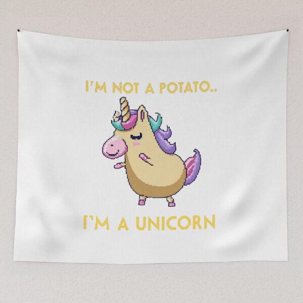 Item preview, I'm not an potato, I'm a unicorn - Pixel Style designed and sold by CircinusStore.