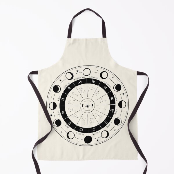 Item preview, Zodiac Signs Wheel Constellations Symbols with Moon Phases designed and sold by dk-design85.