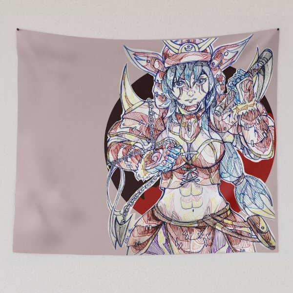 Item preview, Japanese manga warrior anime girl designed and sold by Estef Mos Art.