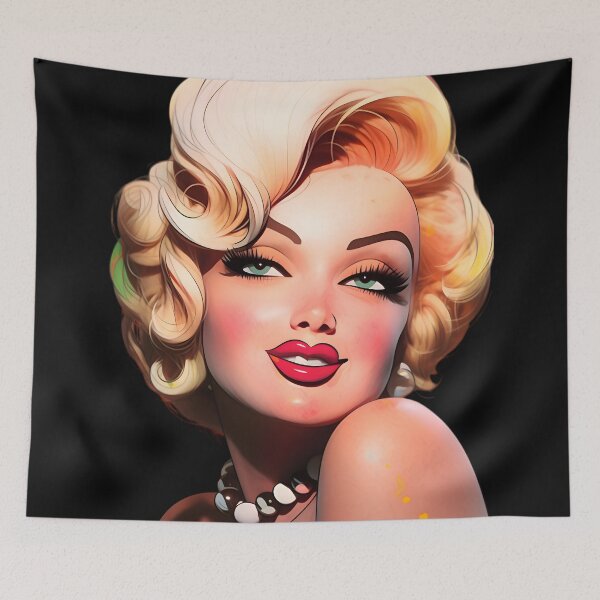 Item preview, Caricature Marilyn Monroe designed and sold by AI-Only Creations.