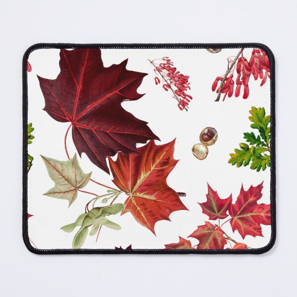 Item preview, Autumn Leaves Pattern on White seamless designed and sold by wolfer21.