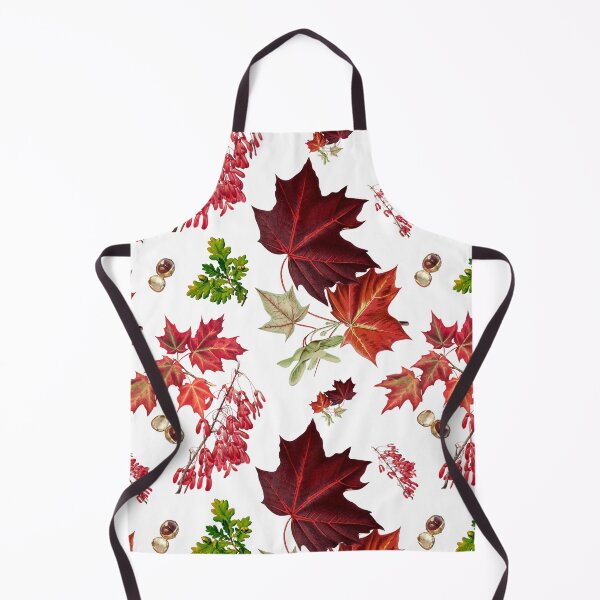 Item preview, Autumn Leaves Pattern on White seamless designed and sold by wolfer21.