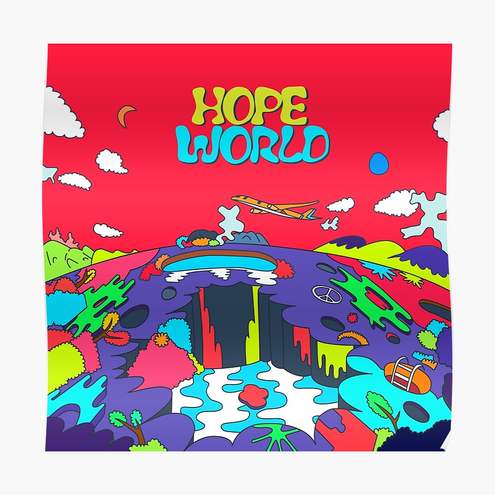 J Hope Hope World Album Art Tapestry By Imgoodimdone Redbubble