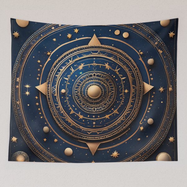 Item preview, Astronomical Celestial Mandala designed and sold by SpiritualManda.