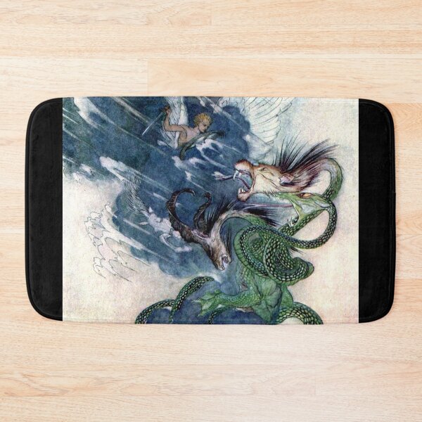 Item preview, Perseus and Pegasus Fight the Gorgons - Arthur Rackham designed and sold by forgottenbeauty.