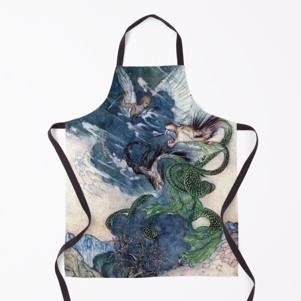 Item preview, Perseus and Pegasus Fight the Gorgons - Arthur Rackham designed and sold by forgottenbeauty.