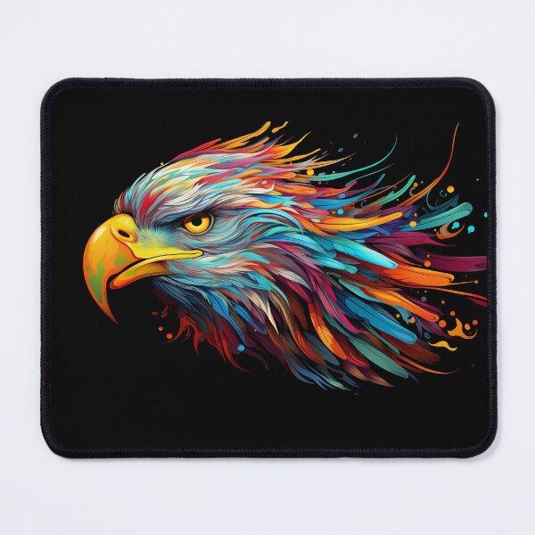 Item preview, Rainbow bald eagle face paint drips designed and sold by TankandDPS.