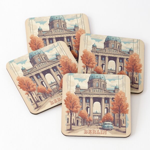 Item preview, Berlin Vintage Poster: A Glimpse into the Past designed and sold by Ceemko's Vintage Corner.
