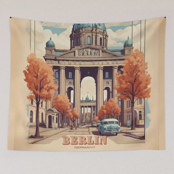 Item preview, Berlin Vintage Poster: A Glimpse into the Past designed and sold by Ceemko's Vintage Corner.
