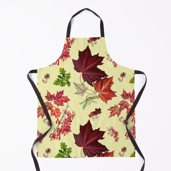 Item preview, Light Pastel Yellow Autumn Leaves seamless designed and sold by wolfer21.