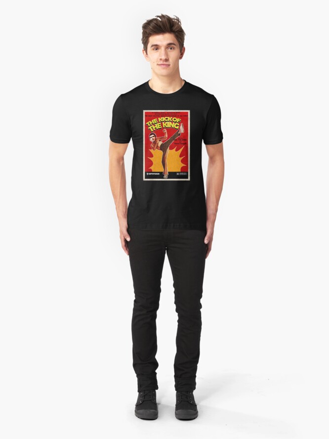 Alternate view of The Kick of the King (Eric Cantona) Slim Fit T-Shirt