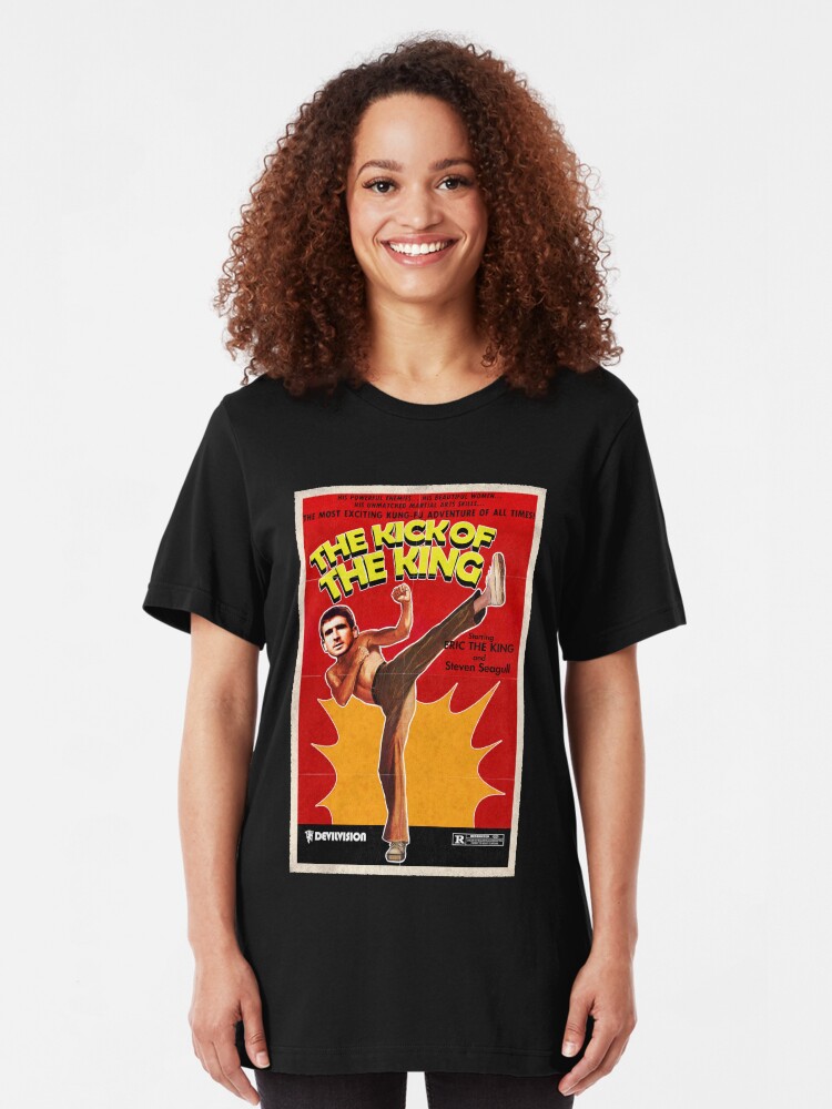Alternate view of The Kick of the King (Eric Cantona) Slim Fit T-Shirt