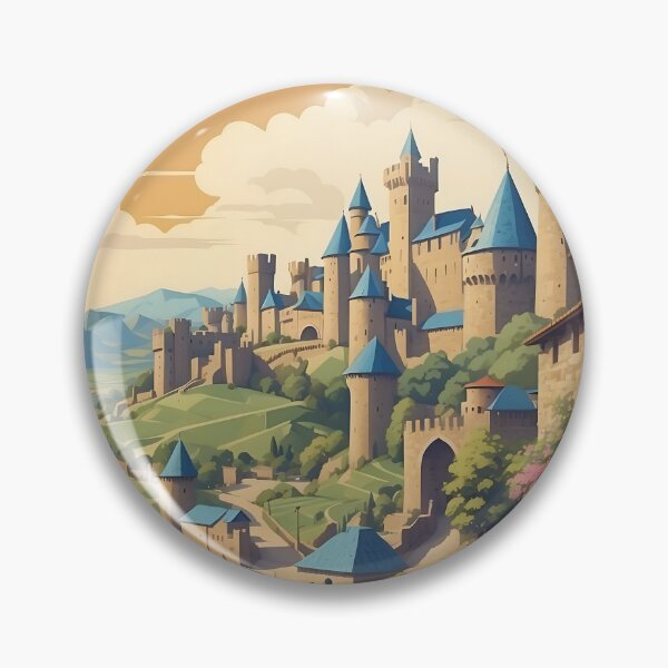 Item preview, Carcassonne's Timeless Beauty: Vintage Poster designed and sold by Ceemko's Vintage Corner.