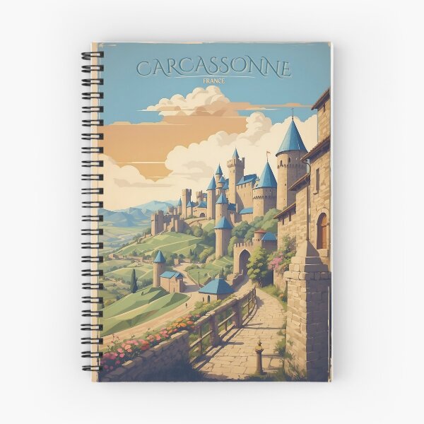 Item preview, Carcassonne's Timeless Beauty: Vintage Poster designed and sold by Ceemko's Vintage Corner.