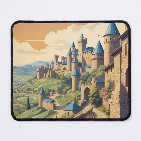 Item preview, Carcassonne's Timeless Beauty: Vintage Poster designed and sold by Ceemko's Vintage Corner.