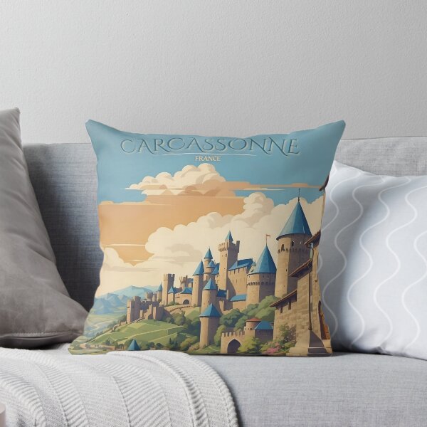 Item preview, La belleza eterna de Carcasona: cartel vintage designed and sold by Ceemko's Vintage Corner.