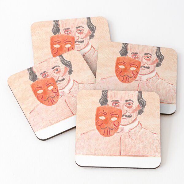 Item preview, Edgar Allan Poe & The Mask of the Red Death Pencil Art designed and sold by Promethean Fire Print Shop.