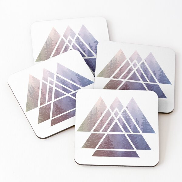 Item preview, Sacred Geometry Triangles - Rainbow  Misty Forest designed and sold by maryedenoa.