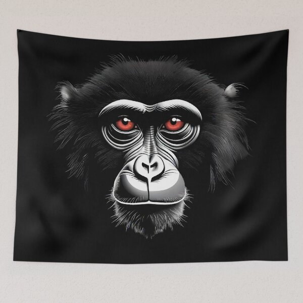 Item preview, Monkey art designed and sold by BikeRelaxStudio.