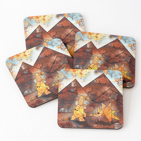 Item preview, Rusty Dinosaurs in Origami Land designed and sold by gracefullizard.