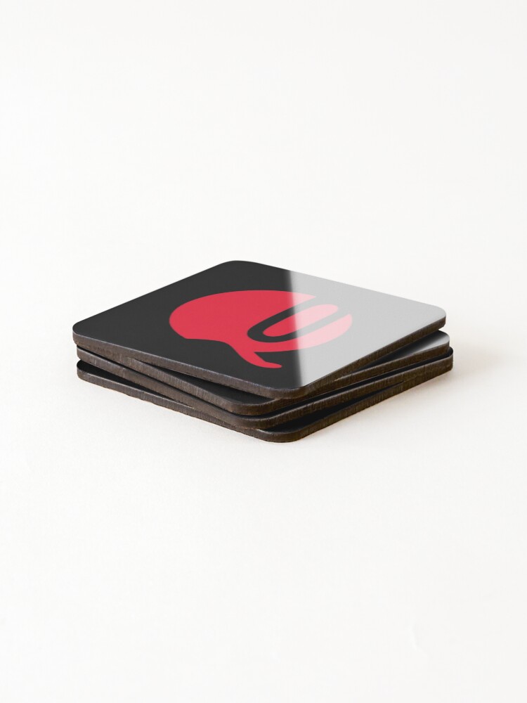 Thumbnail 4 of 5, Coasters (Set of 4), Red Q code designed and sold by Studio-DesignWw.