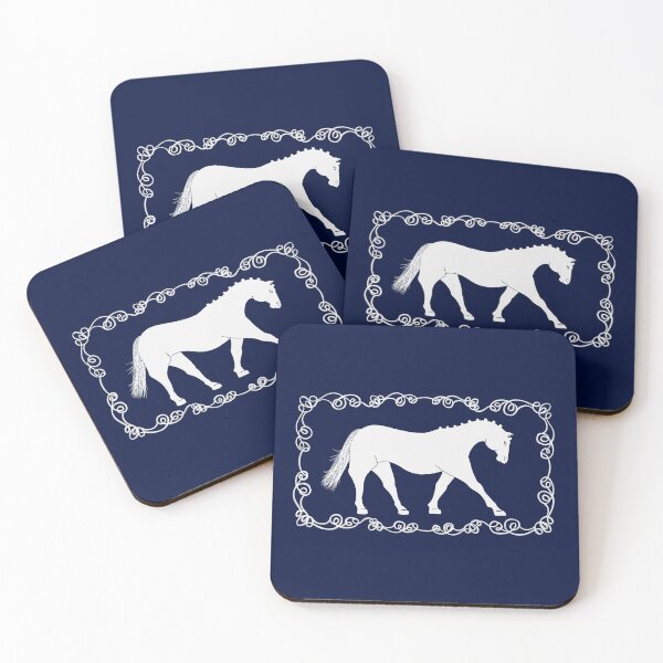 Item preview, Dressage Horse in white designed and sold by Catherine Harrison.