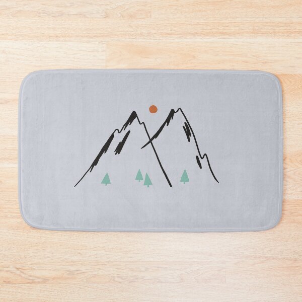 Item preview, Mountains and trees designed and sold by didemozberkartprints.