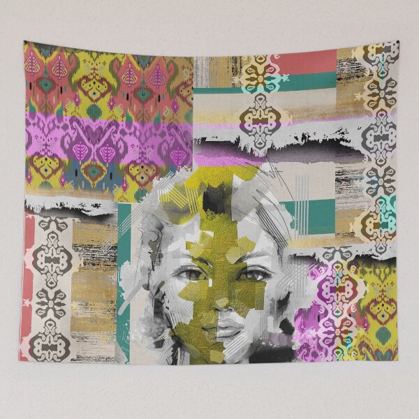 Item preview, patchwork pattern ethnic colorful designed and sold by alimsahinoglu.