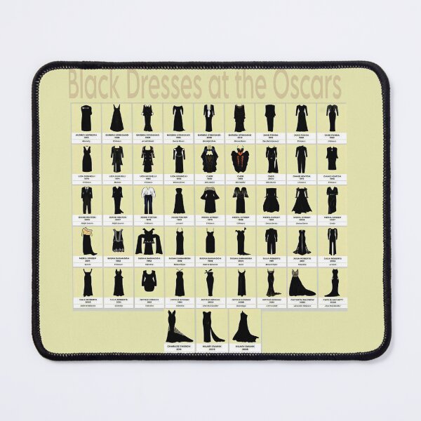 Item preview, Black Dresses at the Oscars Infographic designed and sold by CMooreWorx.