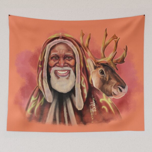 Item preview, Santa Claus Painting designed and sold by AK-Hevonen.