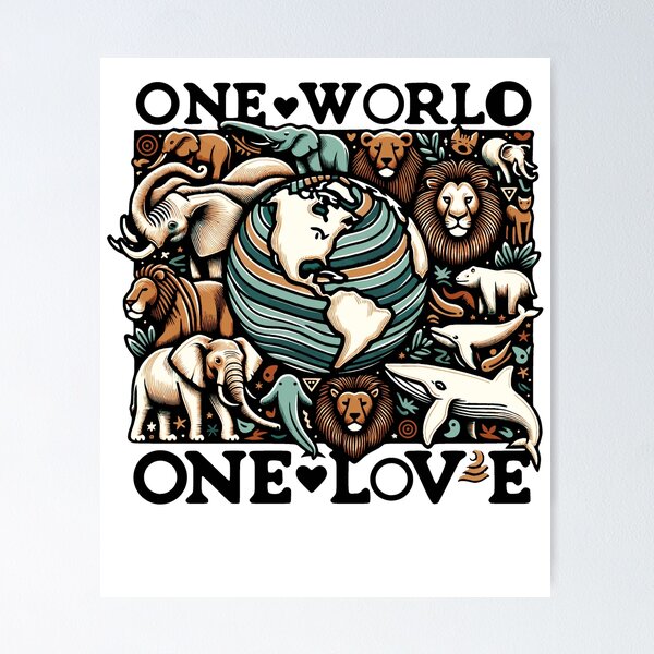 Item preview, ONE WORLD ONE LOVE designed and sold by HYPeR-NaTUrE.