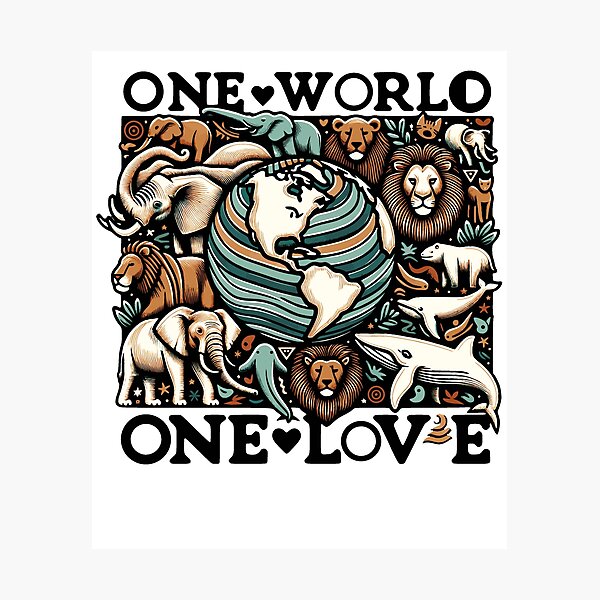 Item preview, ONE WORLD ONE LOVE designed and sold by HYPeR-NaTUrE.